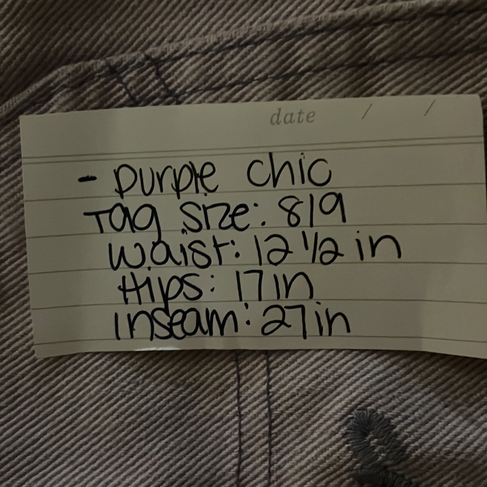 Vintage purple Chic jeans - Picture 3 of 3